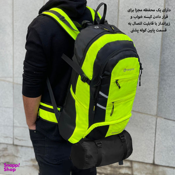 کوله‌ پشتی کوهنوردی گوگانا (Googana) مدل 30301_1 ظرفیت 65 لیتر