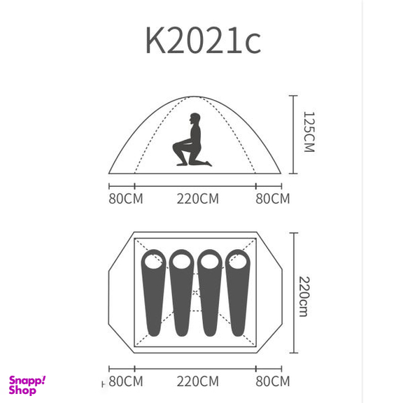 چادر پکینیو (Pekynew) مدل K2021C کد F2022
