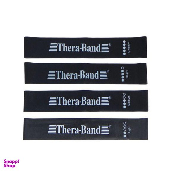 کش ورزشی لوپ تراباند (Theraband) بسته 4 عددی