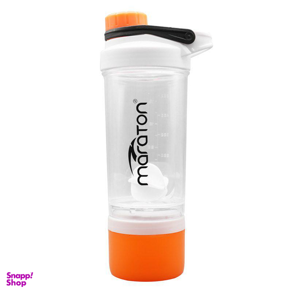 ‫شیکر دو تکه ورزشی ماراتن (Maraton) مدل Glass-300 ظرفیت 0.6 لیتر