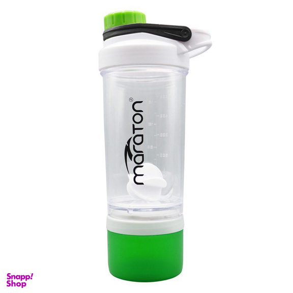 ‫شیکر دو تکه ورزشی ماراتن (Maraton) مدل Glass-300 ظرفیت 0.6 لیتر