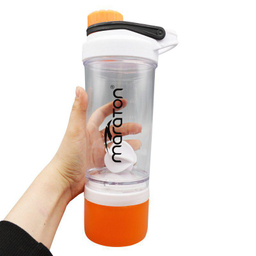 ‫شیکر دو تکه ورزشی ماراتن (Maraton) مدل Glass-300 ظرفیت 0.6 لیتر