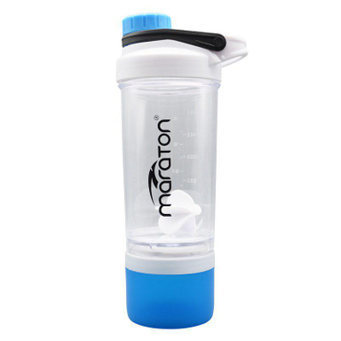 ‫شیکر دو تکه ورزشی ماراتن (Maraton) مدل Glass-300 ظرفیت 0.6 لیتر