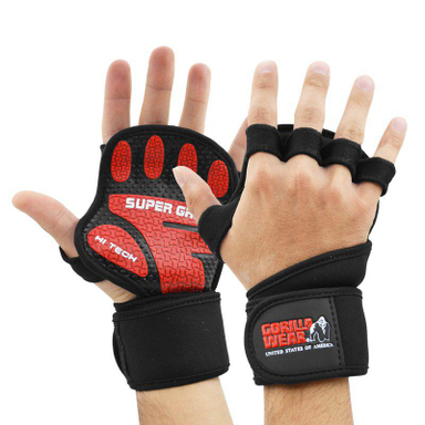 مچ بند و هند گریپ گوریلا ویر (Gorilla wear) مدل Super Grip-HT قرمز