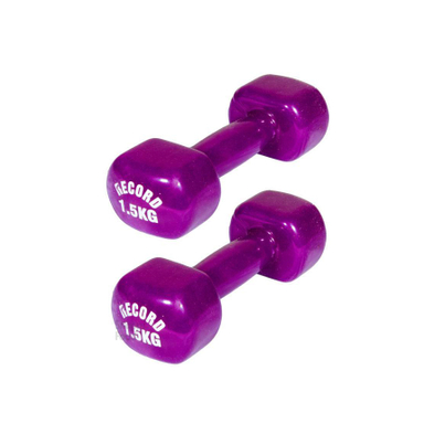 دمبل رکورد مدل V-H وزن 1.5 کیلوگرمی بسته 2 عددی