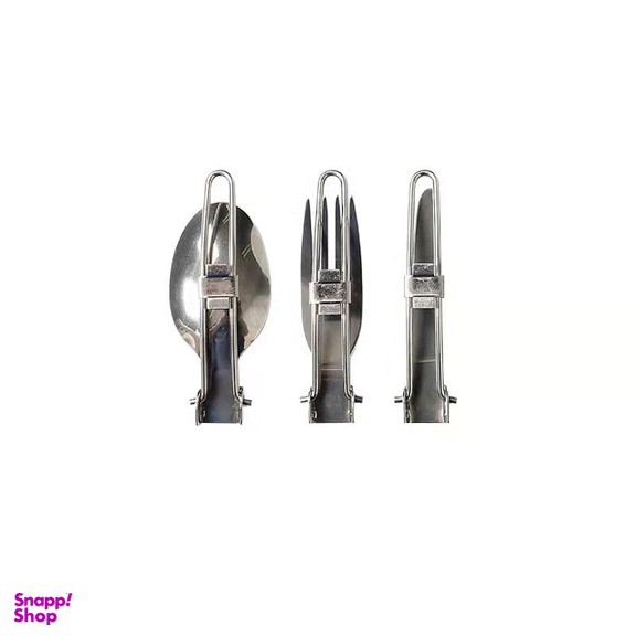 قاشق و چنگال سفری مدل PSKOOK مجموعه 3 عددی