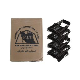 صندلی سفری اف آی تی (F.I.T) مدل تاشو مفتولی بسته 4 عددی