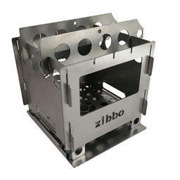 اجاق هیزمی زیبو (Zibbo) مدل جیبی کد STL304 رنگ خاکستری
