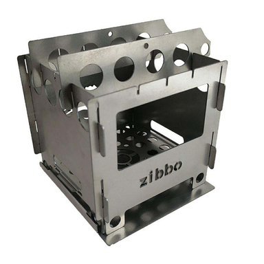 اجاق هیزمی زیبو (Zibbo) مدل جیبی کد STL304 رنگ خاکستری