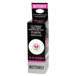 توپ پینگ پنگ باترفلای (Butterfly) مدل +S40 بسته 3 عددی
