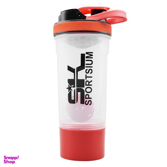 شیکر ورزشی دوتیکه اسپورتیوم مدل شفاف دسته دار ظرفیت 0.7 لیتر