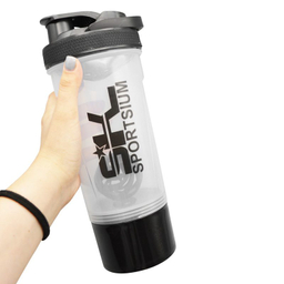 شیکر ورزشی دوتیکه اسپورتیوم مدل شفاف دسته دار ظرفیت 0.7 لیتر