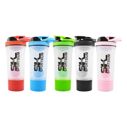 شیکر ورزشی دوتیکه اسپورتیوم مدل شفاف دسته دار ظرفیت 0.7 لیتر