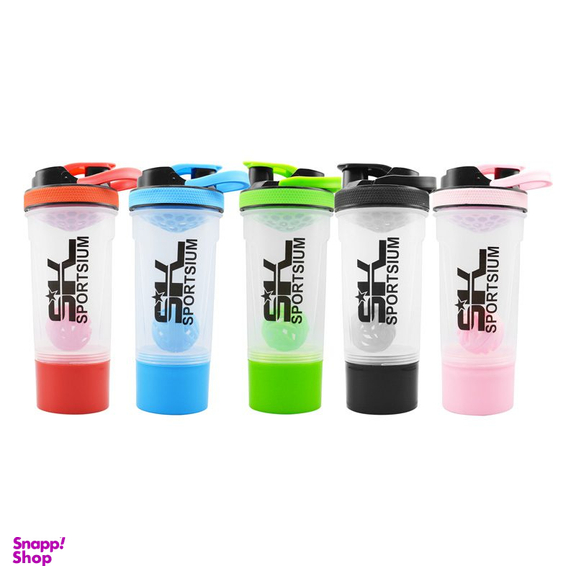 شیکر ورزشی دوتیکه اسپورتیوم مدل شفاف دسته دار ظرفیت 0.7 لیتر