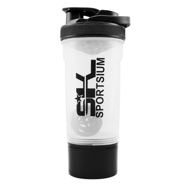 شیکر ورزشی دوتیکه اسپورتیوم مدل شفاف دسته دار ظرفیت 0.7 لیتر