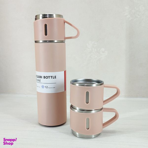 فلاسک مدل کادویی Vacuum Flask Set گنجایش 0.5 لیتر به همراه لیوان