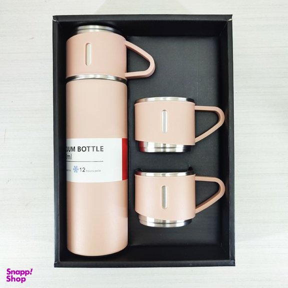 فلاسک مدل کادویی Vacuum Flask Set گنجایش 0.5 لیتر به همراه لیوان