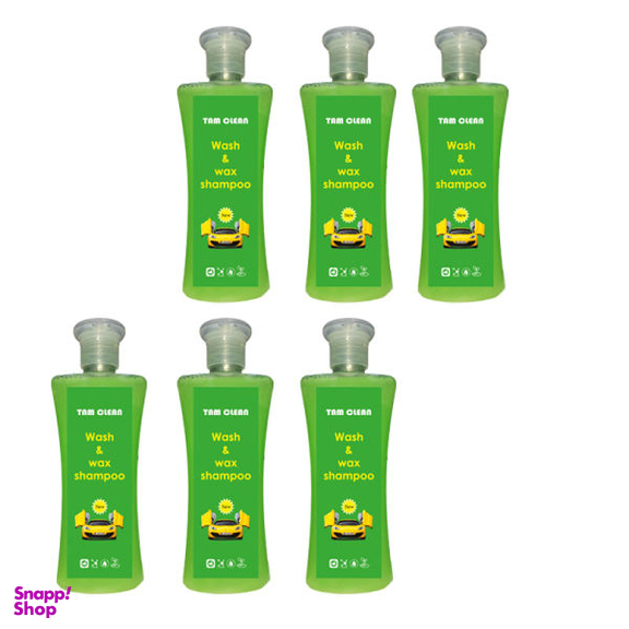 شامپو براق کننده خودرو تام کلین مدل TC-250wbsحجم 250 میلی لیتر بسته 6 عددی