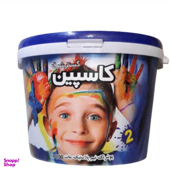 رنگ نیم پلاستیک کاسپین کدp100 حجم 5000 میلی لیتر