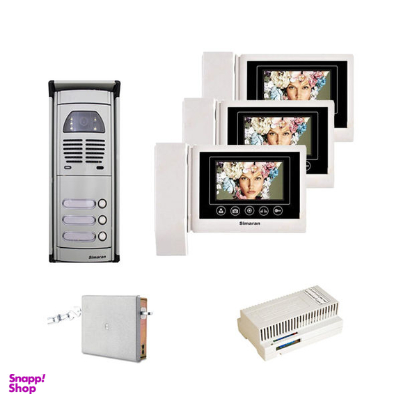 درب بازکن تصویری سیماران مدل VFC3HS43TK-M100 مجموعه 6 عددی