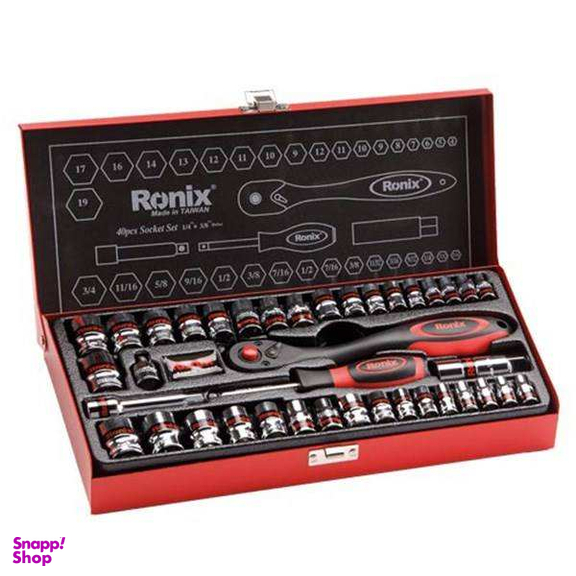 مجموعه 40 عددی آچار بکس رونیکس مدل RH-2640