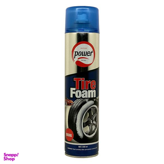 فوم تمیز کننده لاستیک خودرو پاور مدل 555 حجم 650 میلی لیتر