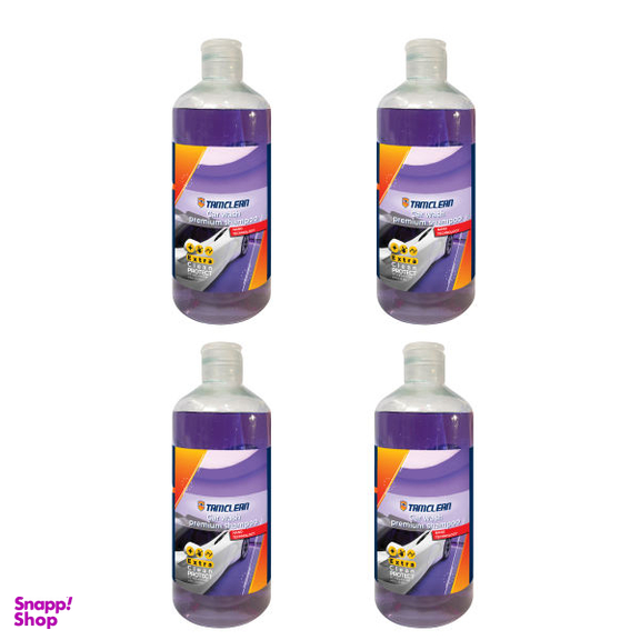 شامپو تمیزکننده بدنه خودرو تام کلین مدل پریمیوم TC-SB400Y08حجم 400 میلی لیتر بسته 4 عددی