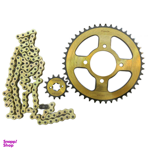 ست دنده زنجیر موتورسیکلت پازل کد CSP058069G مناسب برای آپاچی 180cc مجموعه 3 عددی