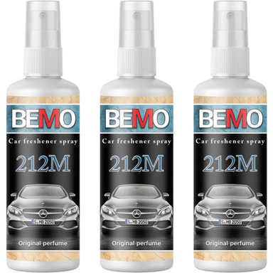 اسپری خوشبو کننده خودرو بمو مدل 212M حجم 50 میلی لیتر بسته 3 عددی