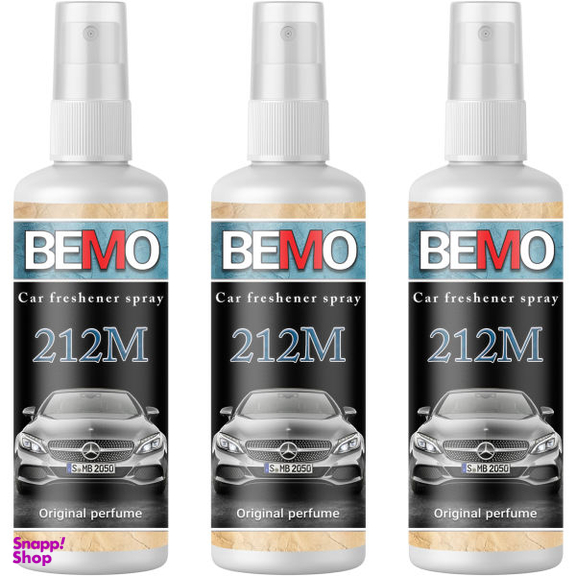 اسپری خوشبو کننده خودرو بمو مدل 212M حجم 50 میلی لیتر بسته 3 عددی