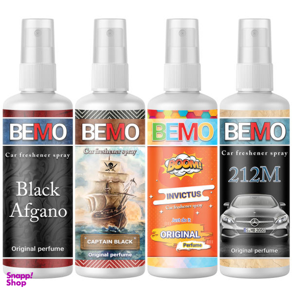 اسپری خوشبو کننده خودرو بمو مدل Dreamy حجم 50 میلی لیتر مجموعه 4 عددی