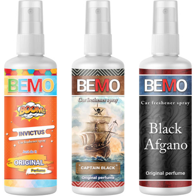 اسپری خوشبو کننده خودرو بمو مدل ICA7 حجم 50 میلی لیتر مجموعه 3 عددی