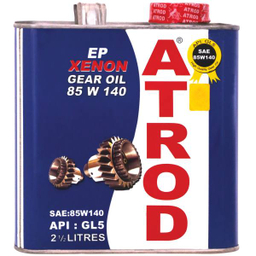 روغن گیربکس خودرو آترود مدل 85W140 Xenon ظرفیت 2.5 لیتر