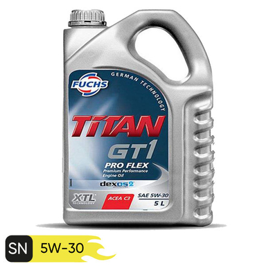 روغن موتور خودرو فوکس مدل Titan GT1 Dexos 5W-30 حجم 4 لیتر