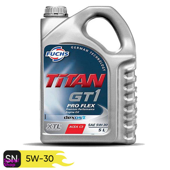 روغن موتور خودرو فوکس مدل Titan GT1 Dexos 5W-30 حجم 4 لیتر