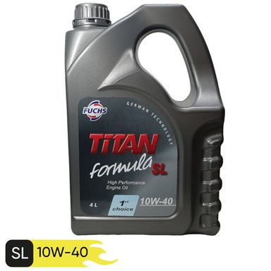روغن موتور خودرو فوکس مدل Titan 10w-40 Formulal SL حجم 4 لیتر