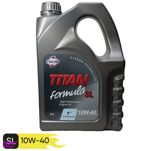روغن موتور خودرو فوکس مدل Titan 10w-40 Formulal SL حجم 4 لیتر