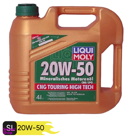 روغن موتور خودرو لیکومولی مدل CNG Touring High Tech 20w-50 حجم 4000 میلی لیتر