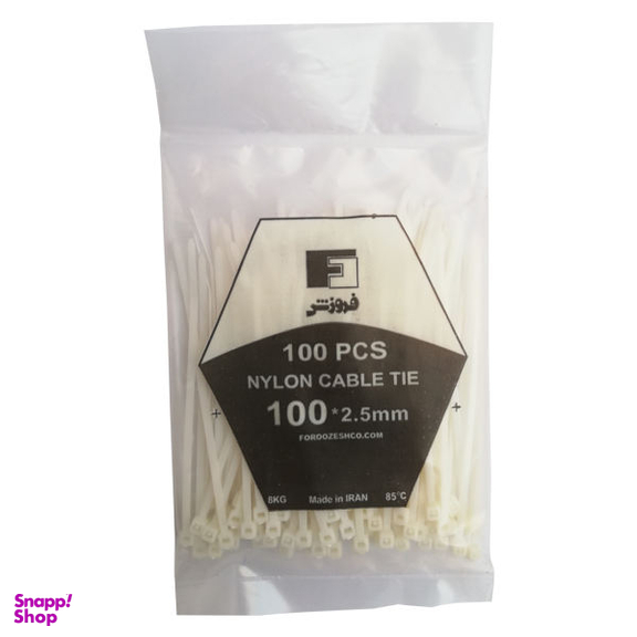 بست کمربندی فروزش مدل F10 سایز 10 سانتی متر بسته 100 عددی