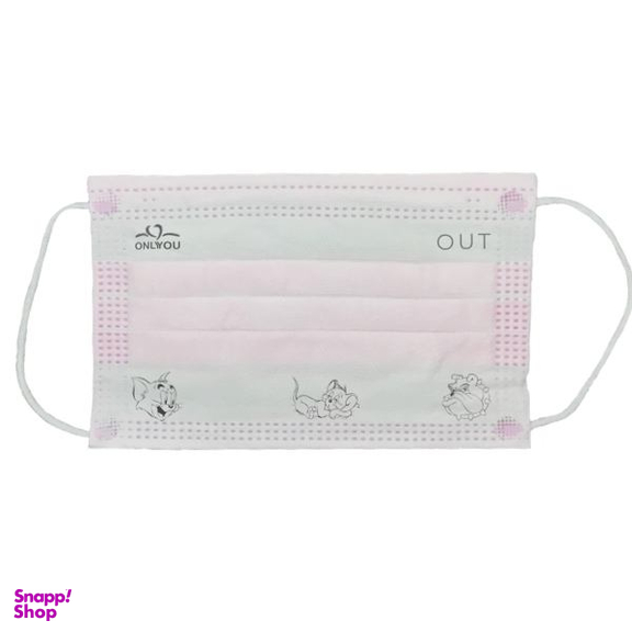 ماسک تنفسی کودک اونلی یو مدل سه لایه TOM 575 بسته 400 عددی