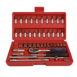 آچار و سری بکس اسرانوی مدل DI-SR.1446 سایز 1.4 اینچ مجموعه 46 عددی