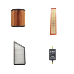 فیلتر روغن خودرو تام مدل BEO 7401 مناسب برای پژو207 به همراه فیلتر هوا و فیلتر بنزین و کابین