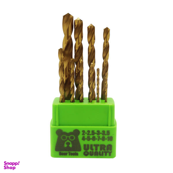 مجموعه 10 عددی مته آهن بیر تولز کد YP-TITANIUM010