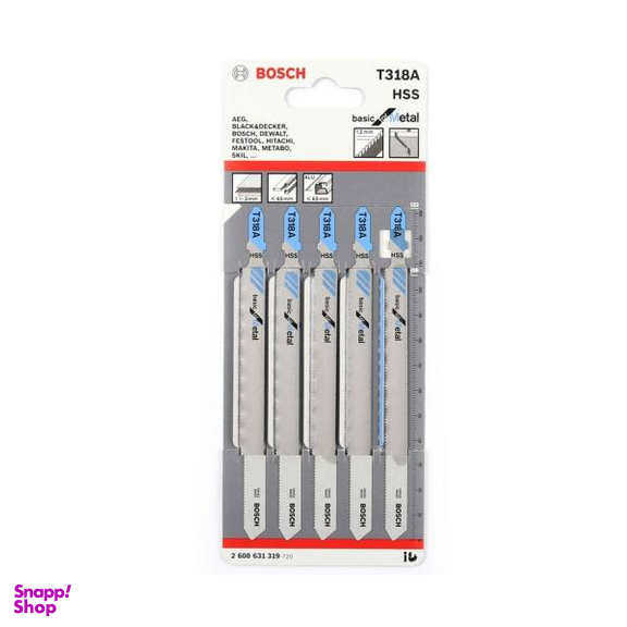 مجموعه 5 عددی تیغه عمودبر بوش مدل T318A