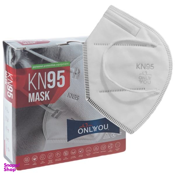 ماسک تنفسی اونلی یو مدل 5 لایه KN95Wht-580 بسته 10 عددی
