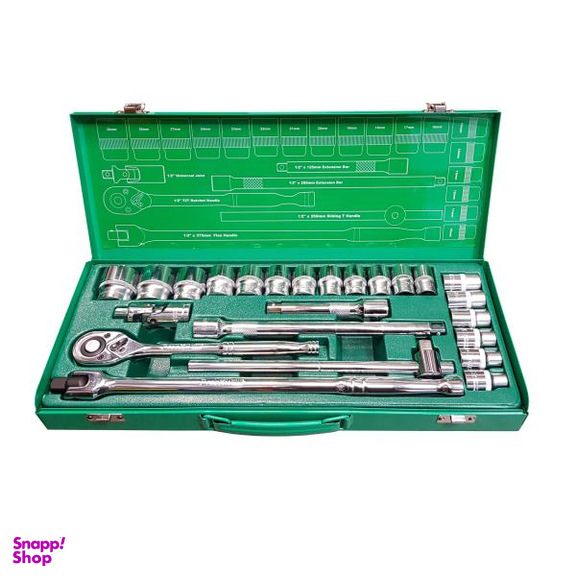 مجموعه 24 عددی آچار بکس پروسکیت کد SK-42401M