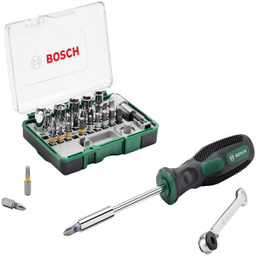 مجموعه 28 عددی سری بکس و پیچ گوشتی بوش (Bosch) مدل 2607017331