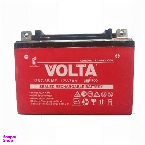 باطری موتورسیکلت ولتا مدل 12v 7 ah