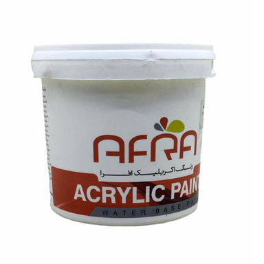 رنگ آکرولیک نیم براق افرا (Afra) مدل DCO-1 حجم 1000 میلی لیتر