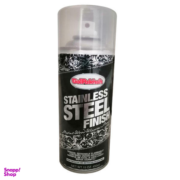 اسپری رنگ کروم استیل گل پخش مدل Stainless Steel حجم 450 میلی لیتر